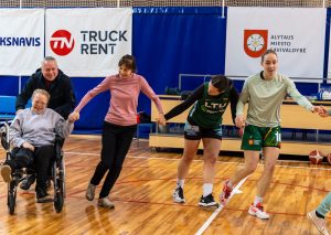 Krepšinio treniruotė su Alytaus moterų krepšinio klubas Alytus-GUT.LT komanda