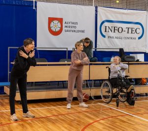 Krepšinio treniruotė su Alytaus moterų krepšinio klubas Alytus-GUT.LT komanda